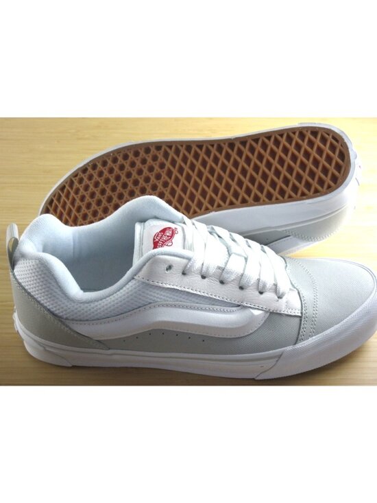 Vans Men\'s Knu Skool Retro Skate White Red Striped Shoes Sneakers size 11.5 NIB main image 6